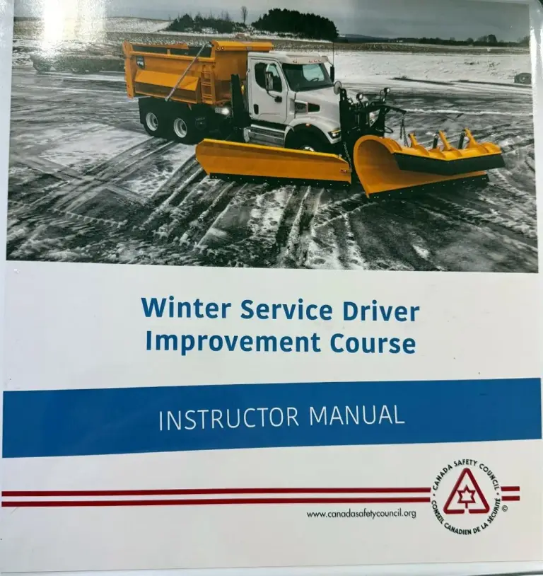 Canada Safety Council Winter Service Driver Improvement Course instructor manual