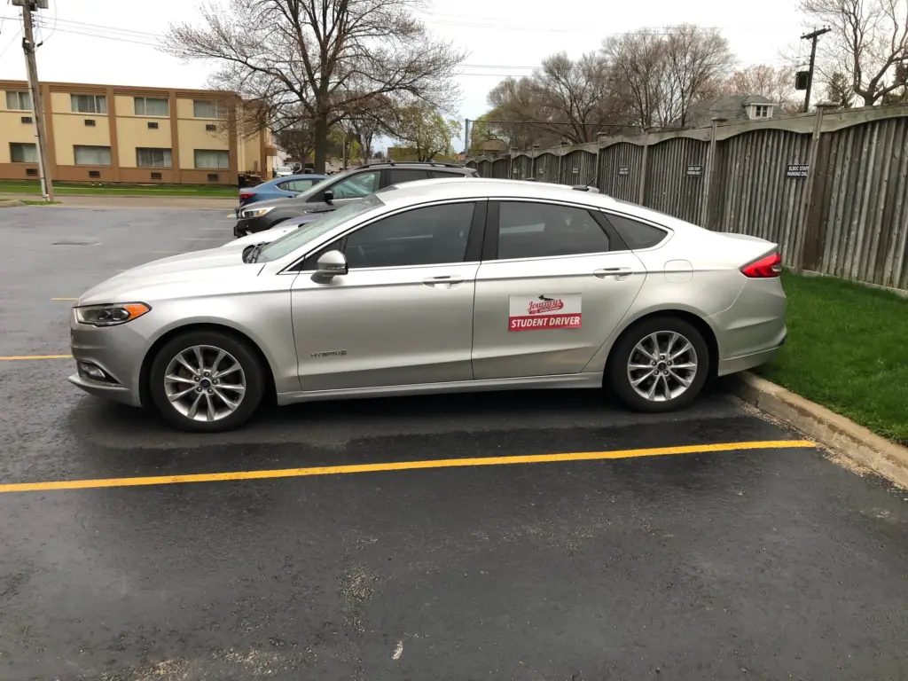 Journeys Driving Academy car with student driver decal