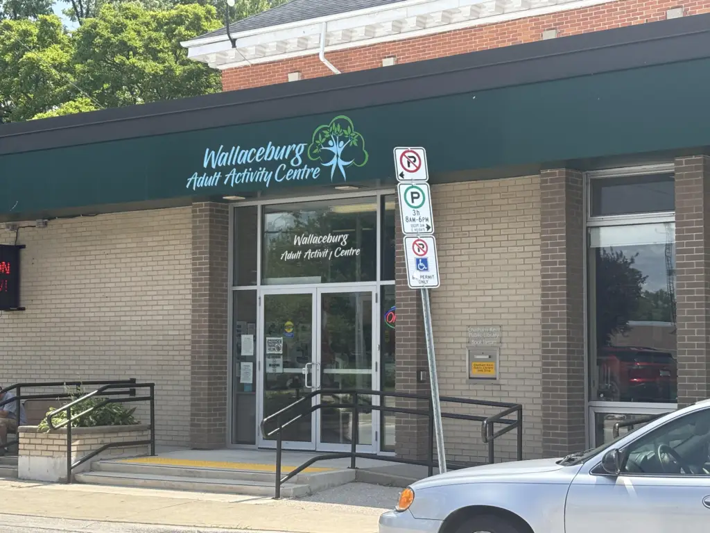 Front entrance of the Wallaceburg location on James Street